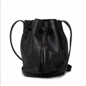 ABLE Maria Black Bucket Bag
